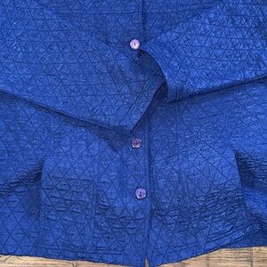 TANJAY Royal Blue Quilted Jacket XL